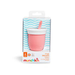 Munchkin C'est Silicone! Training Cup with Straw 4oz - Coral - Image 2
