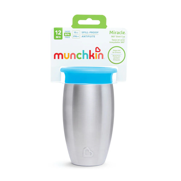 Munchkin Miracle 360 Stainless Steel Cup 10oz - Blue