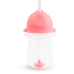 Munchkin Any Angle Weighted Straw Tippy Cup 10oz - Pink - Image 2