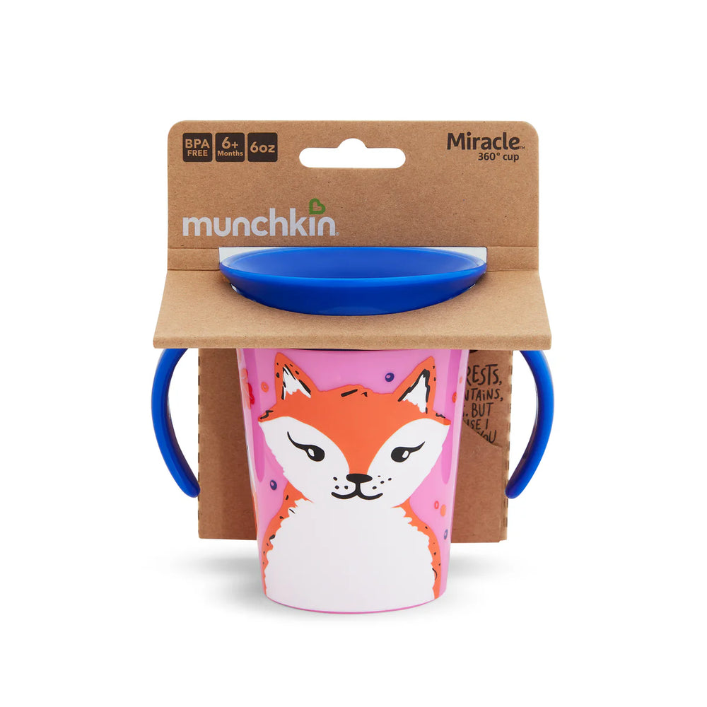 Munchkin Miracle 360 WildLove Trainer Cup 6oz - Fox