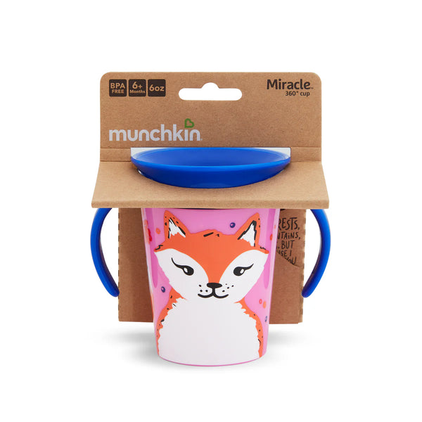 Munchkin Miracle 360 WildLove Trainer Cup 6oz - Fox