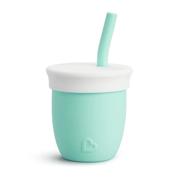 Munchkin C'est Silicone! Training Cup with Straw 4oz - Mint