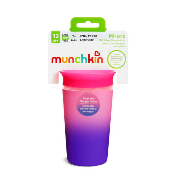 Munchkin Miracle 360 Color Changing Cup 9oz - Pink