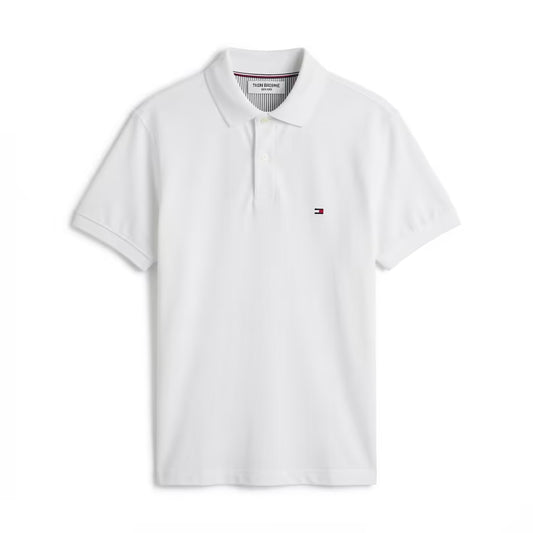 Tommy Hilfiger Boys' Short Sleeve 1985 Regular Fit Polo – White