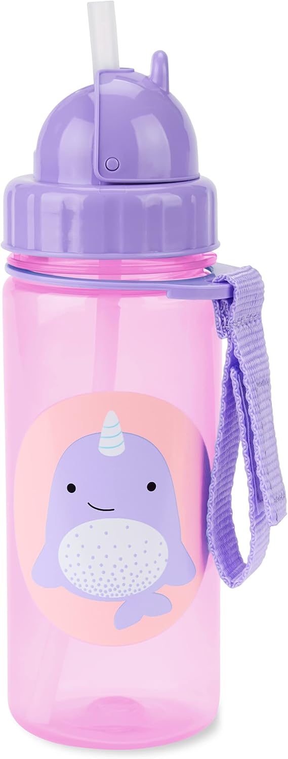 Skip Hop Zoo Straw Bottle - Narwhal
