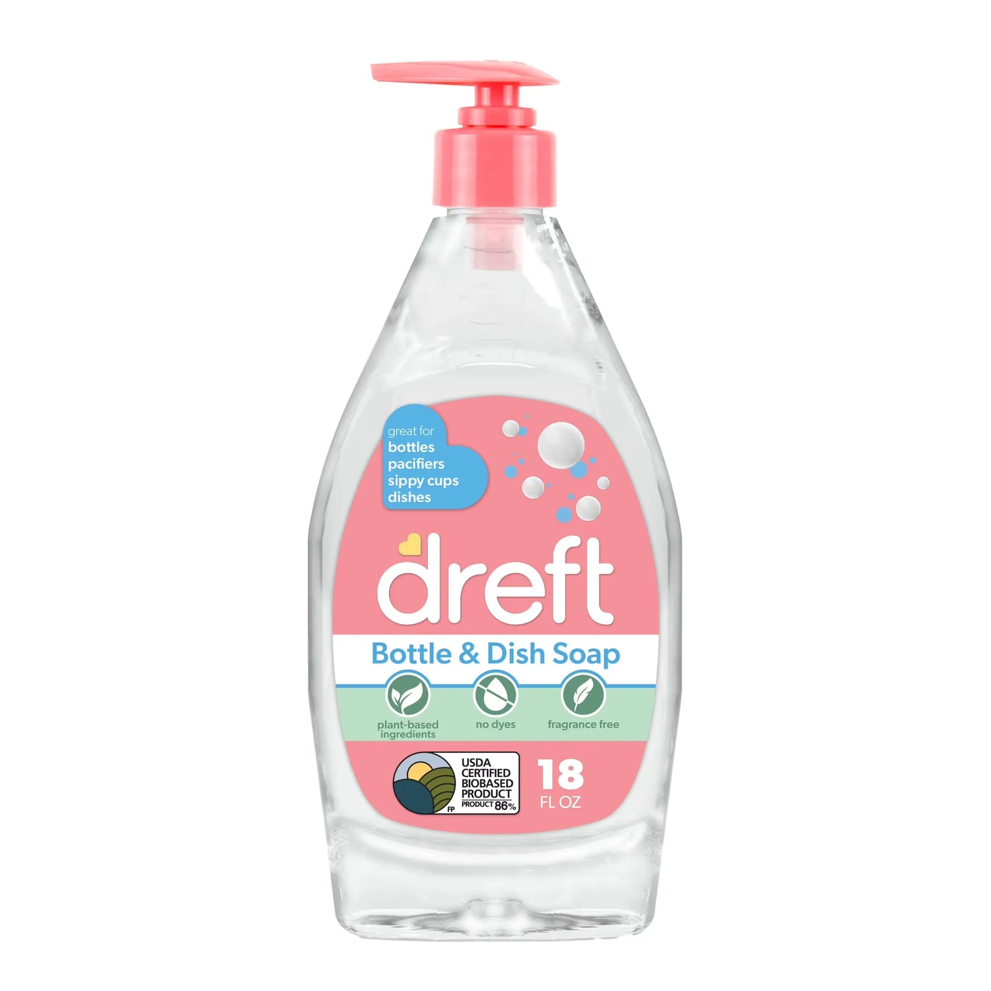 Dreft Bottle & Dish Soap 18 fl oz frasco individual