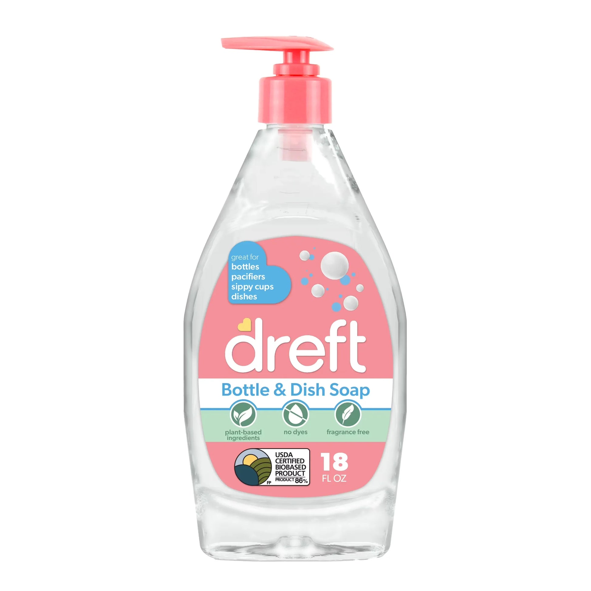 Dreft Bottle & Dish Soap 18 fl oz frasco individual
