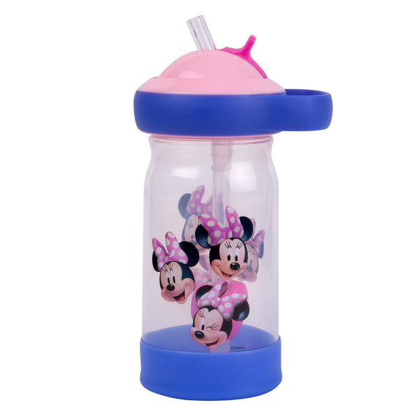 The First Years Minnie Mouse Sip & See Water Bottle with Floating Charm
