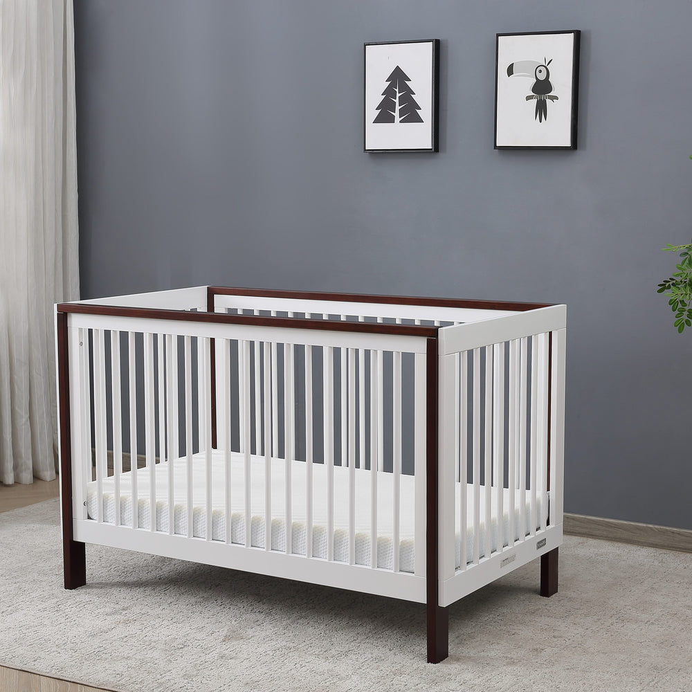 Cuna Tokio 4-en-1 Convertible - Blanco/Espresso