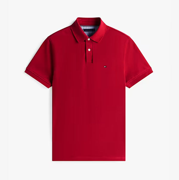 Tommy Hilfiger Boys' Short Sleeve 1985 Regular Fit Polo - Primary Red
