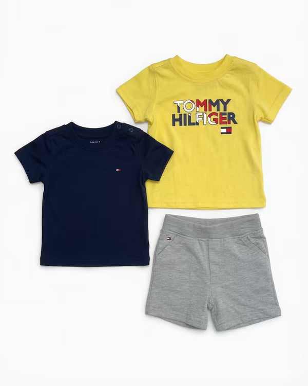 Set 3-Piece Tee + Jogger Short — Infant Boys