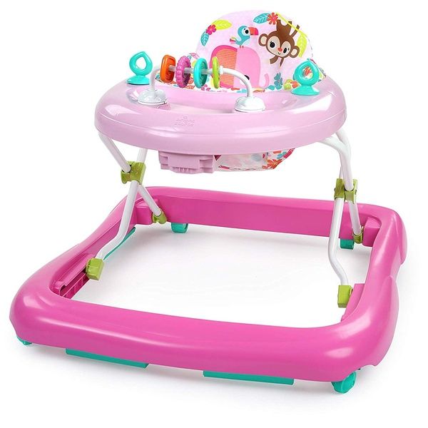 Bright Starts Floral Friends Walk-A-Bout Walker - Pink