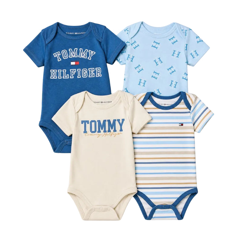 Tommy Hilfiger Baby Logo Bodysuit 4-Pack