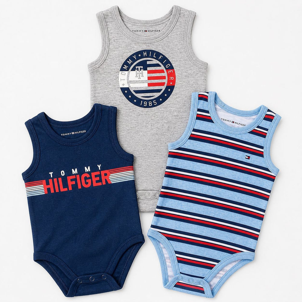 Tommy Hilfiger Baby Tank Bodysuit 3-Pack