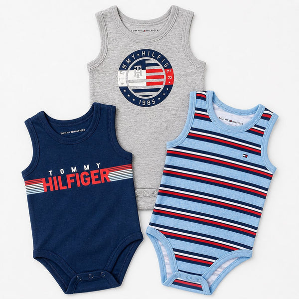 Tommy Hilfiger Baby Tank Bodysuit 3-Pack