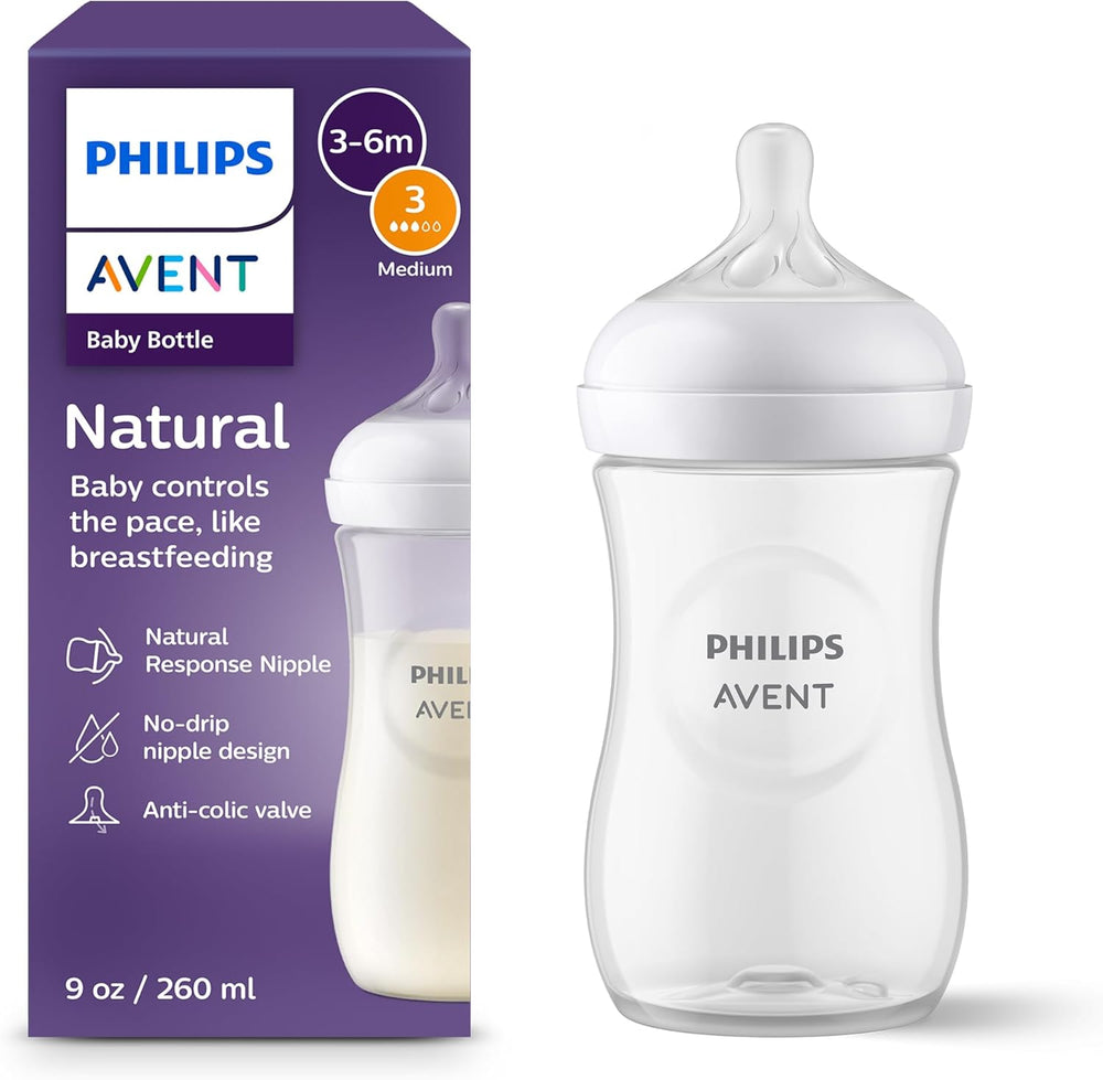 Avent Biberón Natural transparente 9 oz