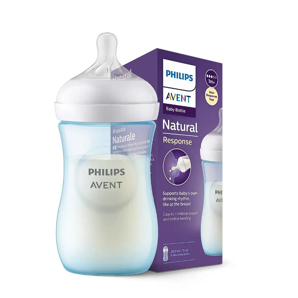 Avent Biberón Natural azul 9 oz