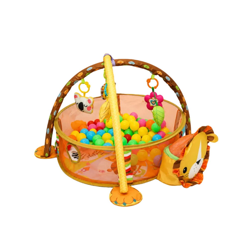 Nubebé 3-in-1 Activity Play Gym & Ball Pit - Orange