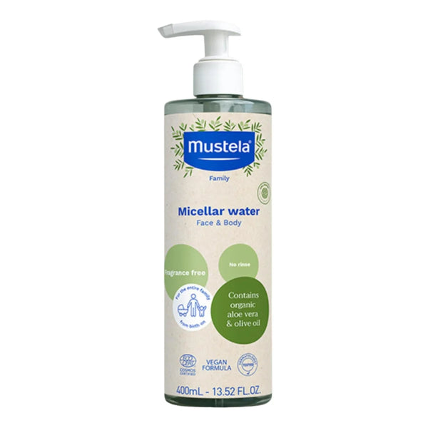 Mustela No Rinse Cleansing Water Vegan 400ml