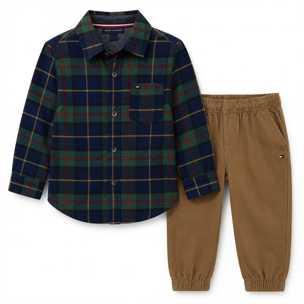 Set Tartan Flannel + Jogger — Infant Boys