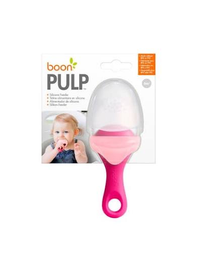 Boon Pulp Silicone Feeder Pink
