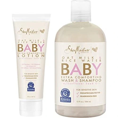 SheaMoisture Baby Care Set – Wash, Shampoo & Leave-In Conditioner for Coily & Curly Hair