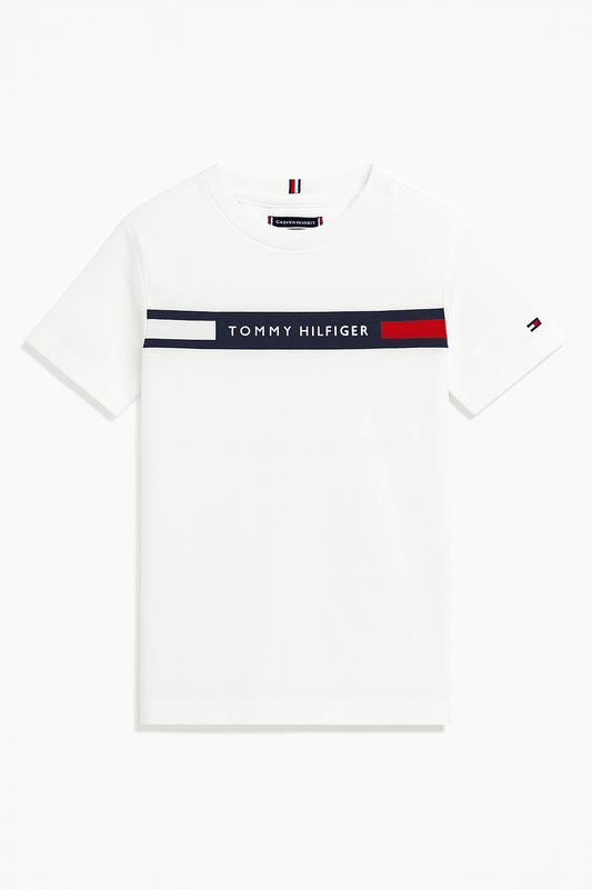 Tommy Hilfiger Niños Camiseta Gráfica - Blanco - ColorPlay