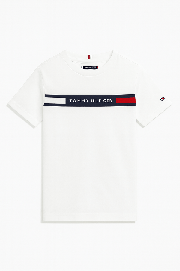 Tommy Hilfiger Niños Camiseta Gráfica - Blanco
