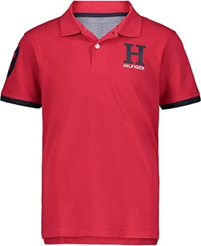 Tommy Hilfiger Niños Polo Logo H - Rojo