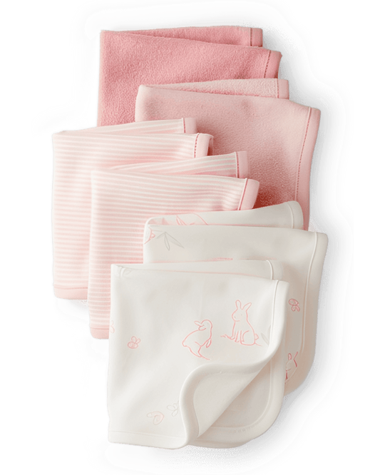 Carter's Baby Girl 6 Pack Washcloths Pink - ColorPlay