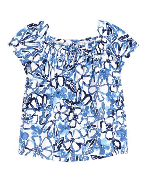 Carter's Blusa Print Floral Azul