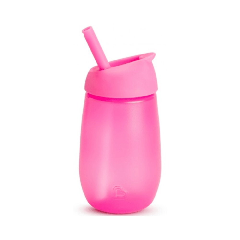 Munchkin - 10 oz Simple Clean Straw Cup Rosado