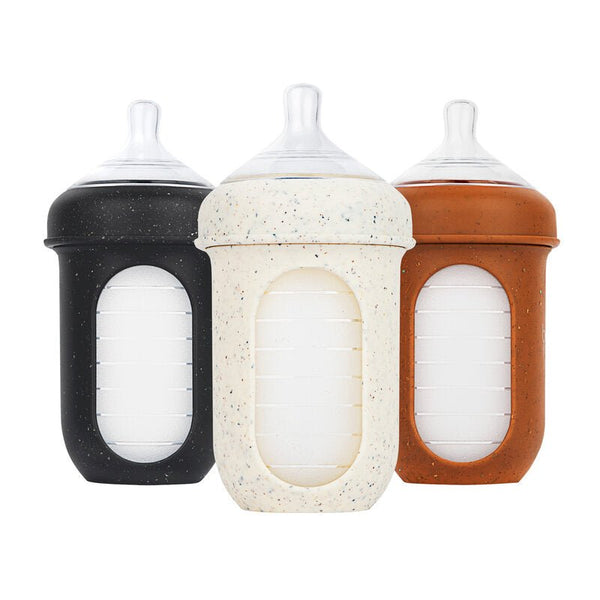Boon NURSH Biberón Anti-Cólico 8oz (240ml) Set de 3 - Speckle Earth