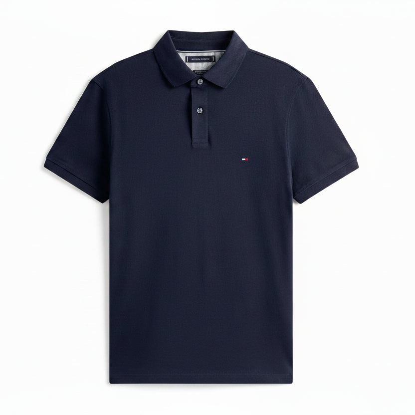 Tommy Hilfiger Boys' Short Sleeve 1985 Slim Fit Polo - Desert Sky