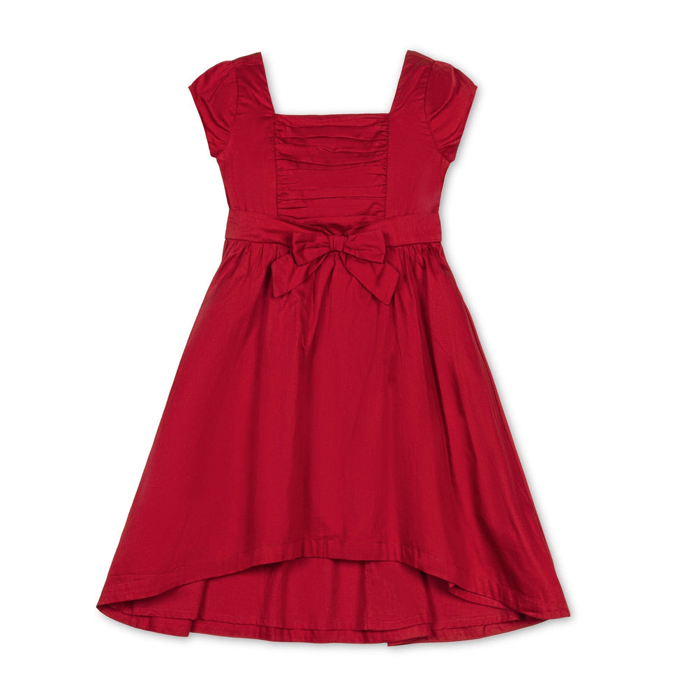 Hope & Henry Organic High Low Sateen Dress