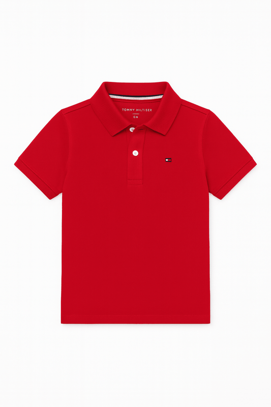 Tommy Hilfiger Niños Polo - Rojo - ColorPlay