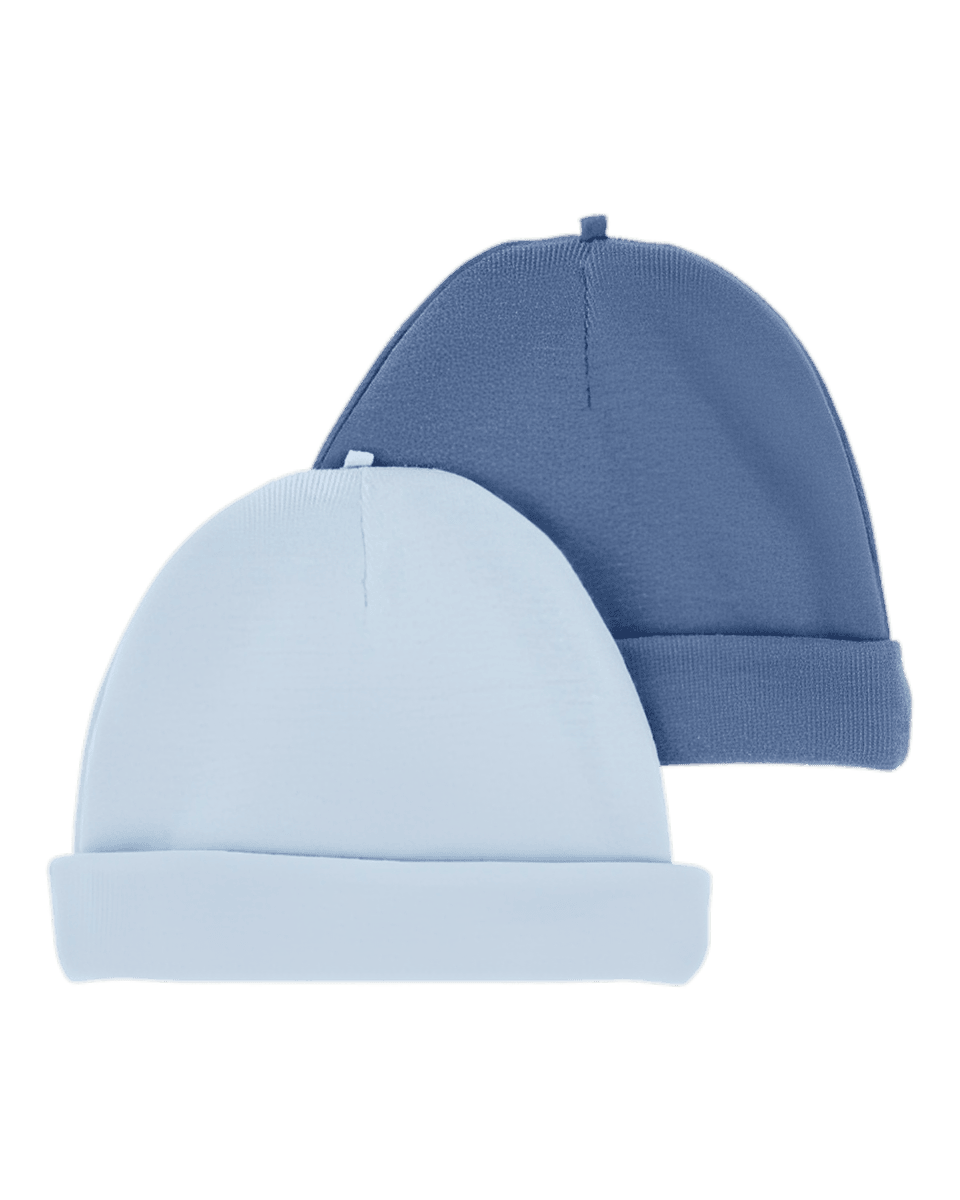Carter's Baby 2 Pack Caps Blue