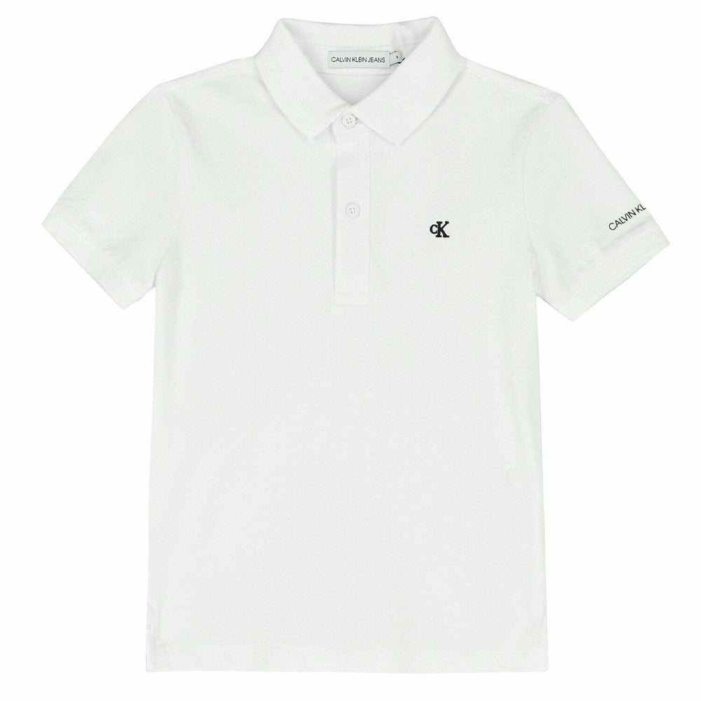 Calvin Klein Niños Polo - Blanco
