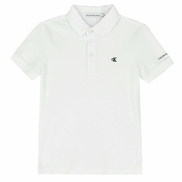 Calvin Klein Niños Polo - Blanco