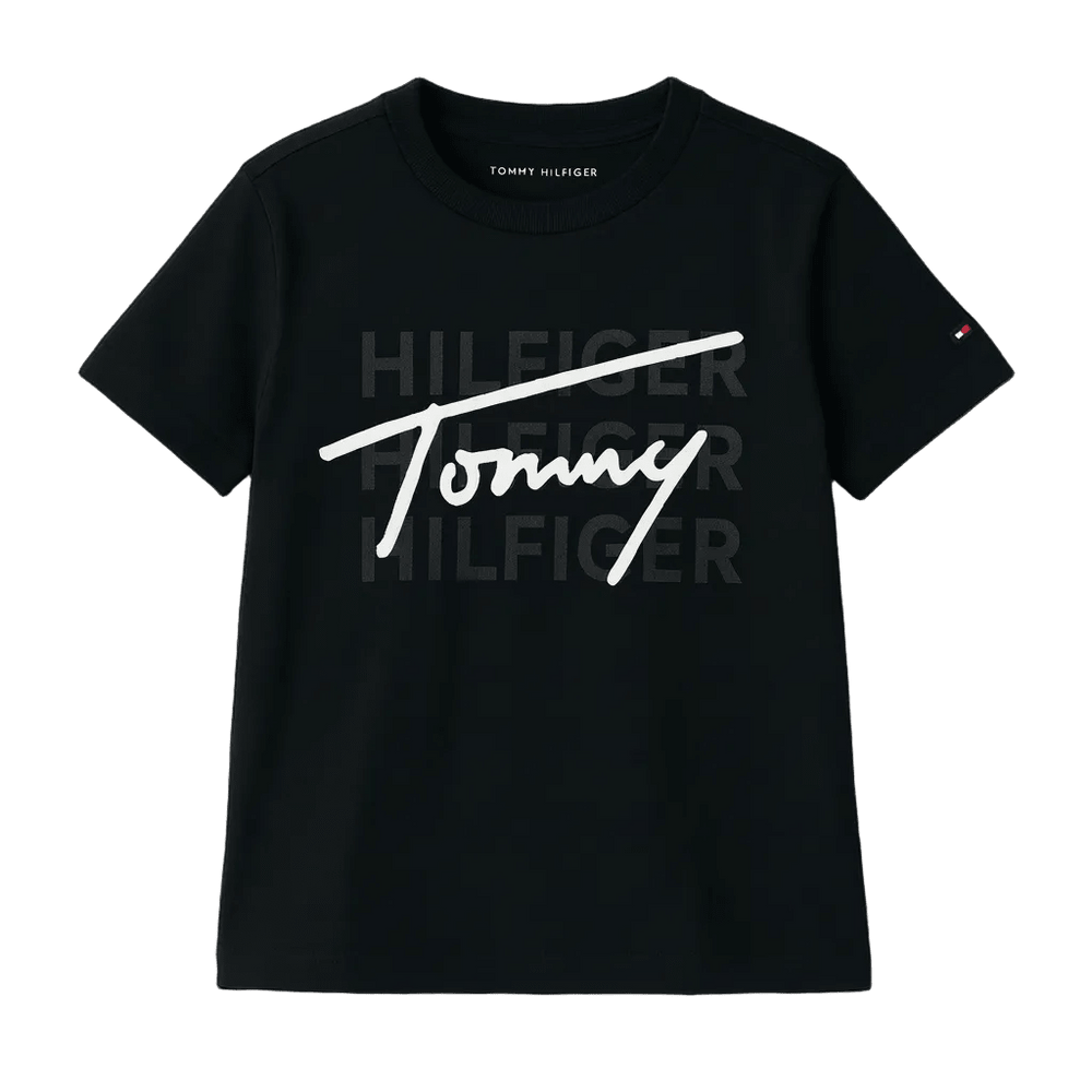Black Tommy Hilfiger Graphic Tee
