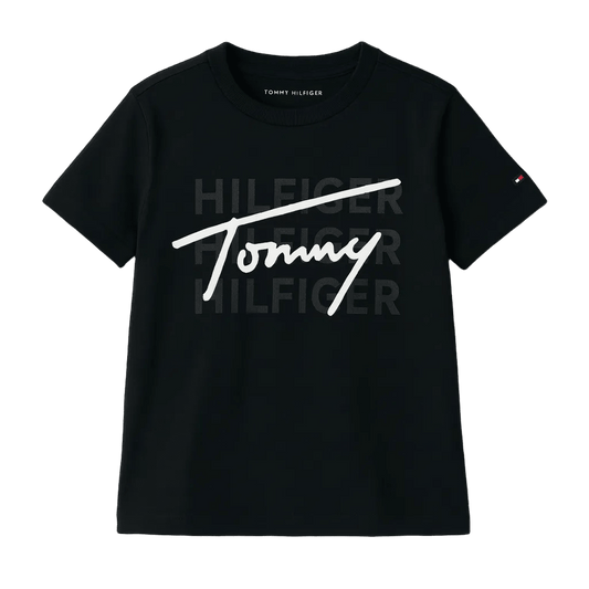 Black Tommy Hilfiger Graphic Tee - ColorPlay