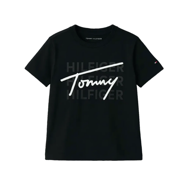 Black Tommy Hilfiger Graphic Tee