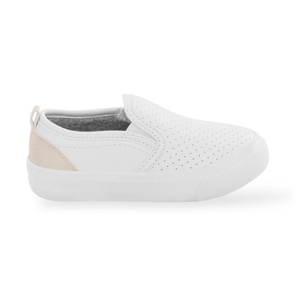 Carter's & OshKosh Toddler Sneaker - White Canvas Low-Top