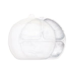Bumkins Silicone Grip Dish with Lid 3 Section - Marble - Image 1