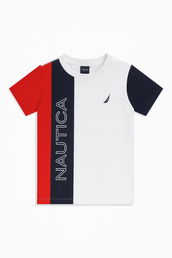 Nautica Niños Camiseta Gráfica - Blanco