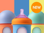 Boon NURSH Biberón Anti-Cólico 8oz (240ml) Set de 3 - Color Block - Image 2