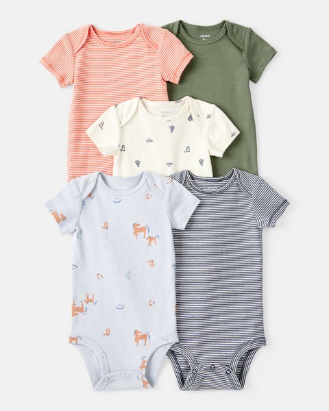 Carter's Baby Boy 5-Pack Short Sleeve Bodysuits - ColorPlay