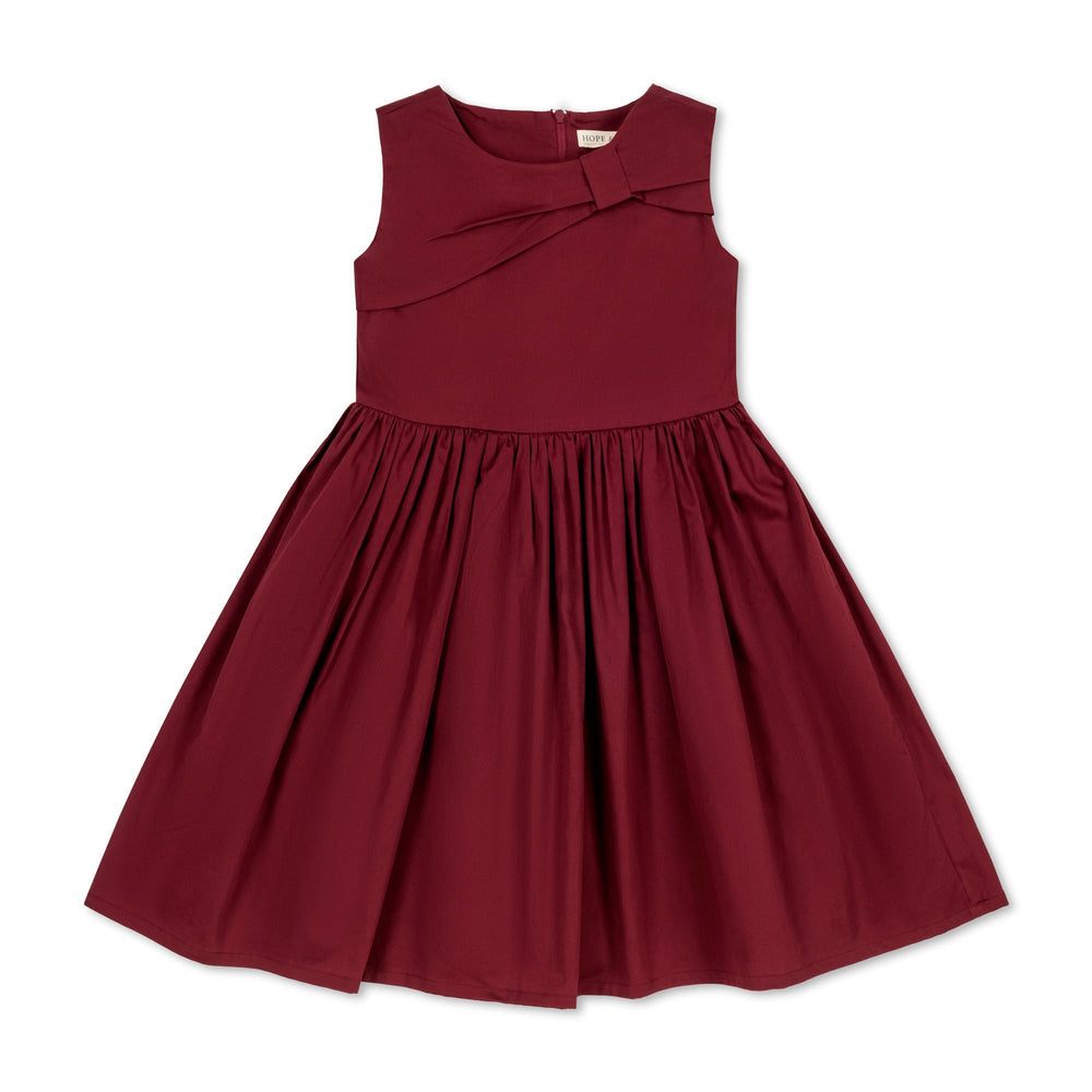 Hope & Henry Organic Asymmetrical Bow Party Dress
