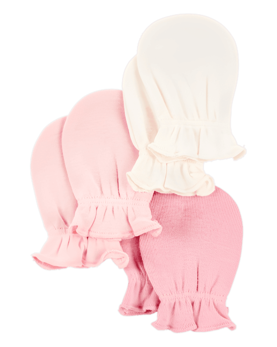 Carter's Baby 3 Pack Mitts Pink