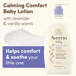 Aveeno Baby Calming Comfort Moisturizing Lotion Lavender & Vanilla 18 fl oz - Image 2